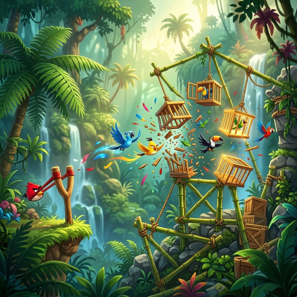 Angry Birds Rio Gameplay
