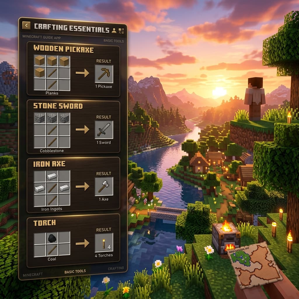 Minecraft PE Guide Crafting