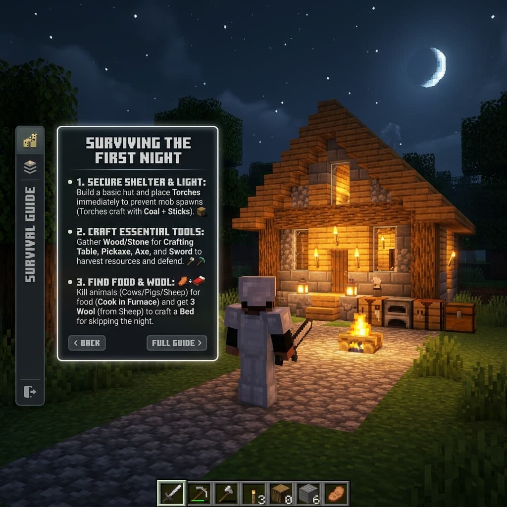 Minecraft PE Survival Tips