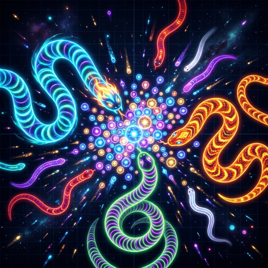 Slither.io Competitive Action