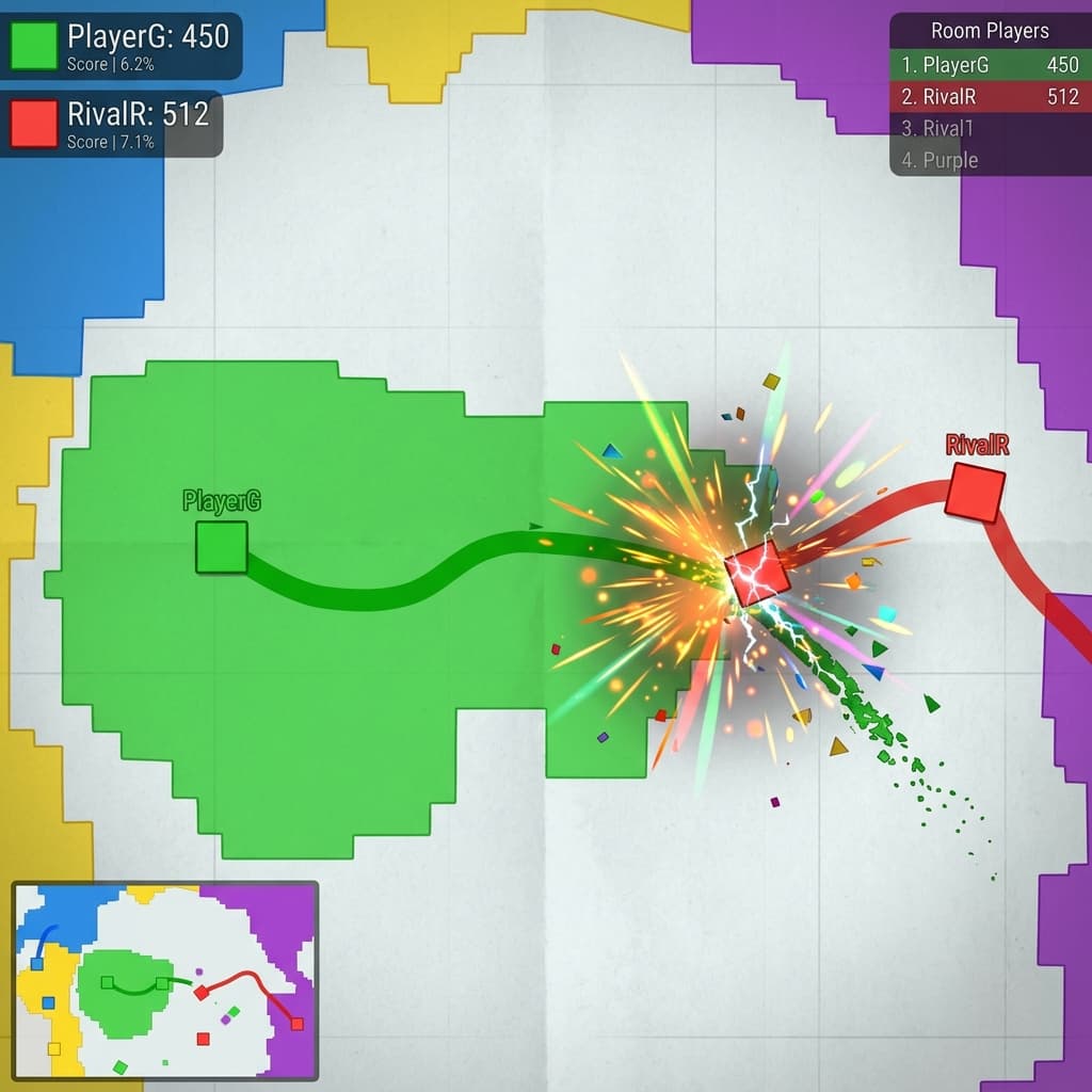 Paper.io 2 Competitive Play