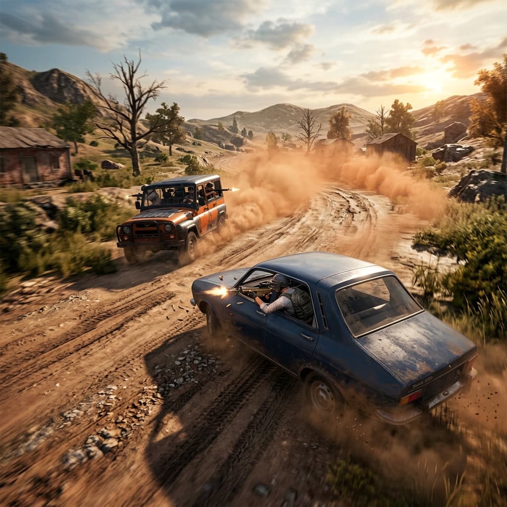 PUBG Mobile Lite Vehicle Chase