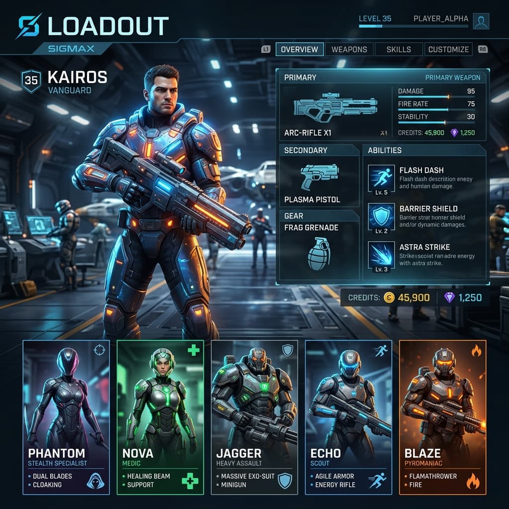 SIGMAX Characters