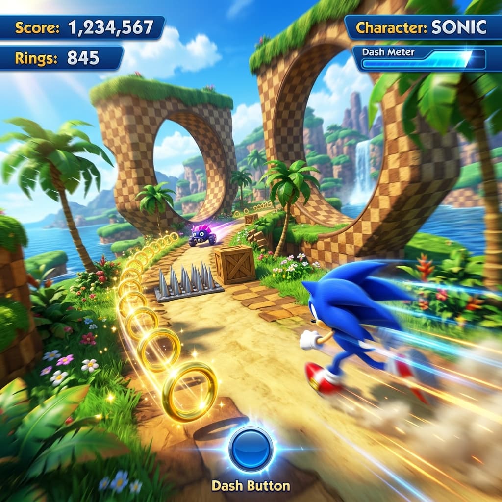 Sonic Dash Running
