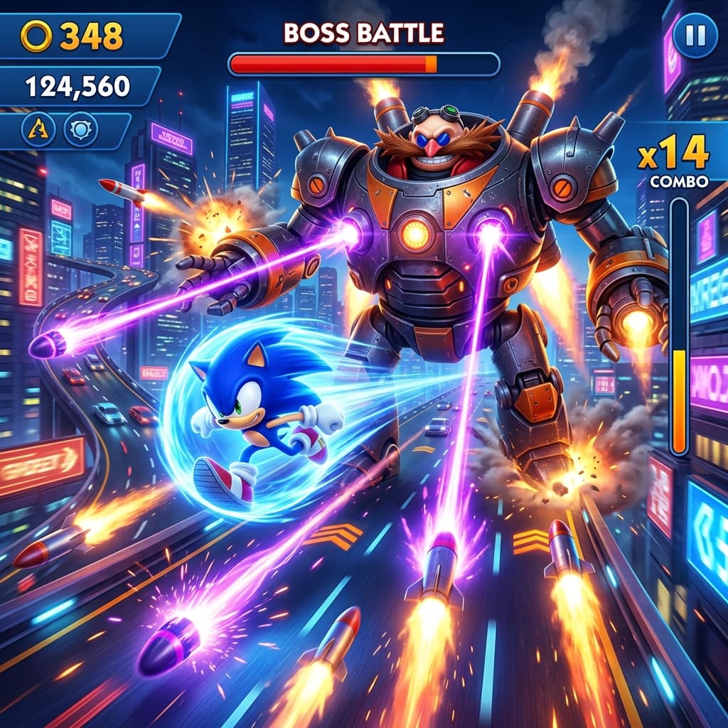 Sonic Dash Boss Fight